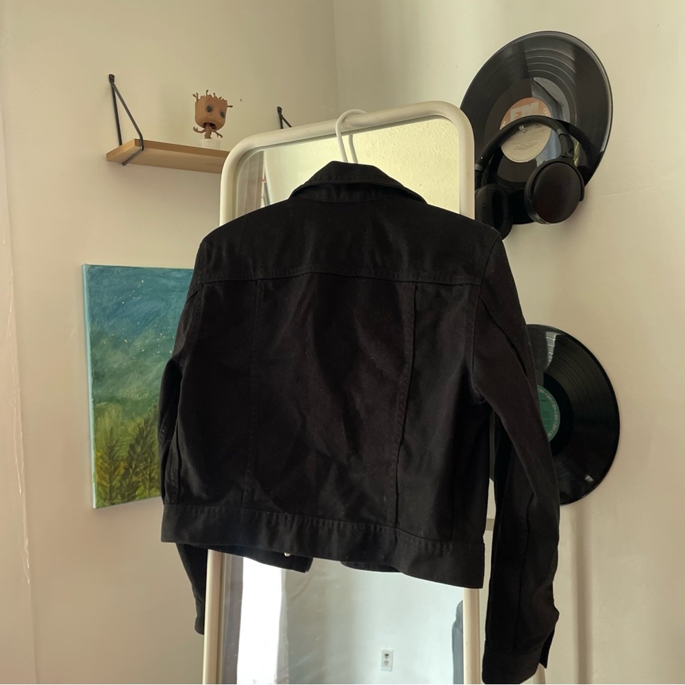 Black Cropped Jacket - Picture 5 of 6